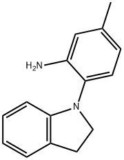 2-(2,3-Dihydro-1H-indol-1-yl)-5-methylphenylamine Struktur