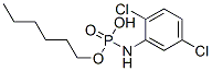 hexyl 2,5-dichlorophenylphosphoroamidate Struktur