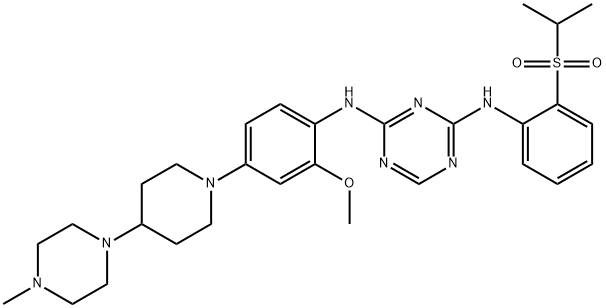 N2-[2-Methoxy-4-[4-(4-methyl-1-piperazinyl)-1-piperidinyl]phenyl]-N4-[2-[(1-methylethyl)sulfonyl]phenyl]-1,3,5-triazine-2,4-diamine price.