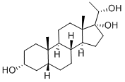 5BETA-PREGNANE-3ALPHA,17ALPHA,20ALPHA-TRIOL Struktur