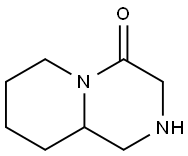 Octahydro-4H-pyrido[1,2-a]pyrazin-4-one Struktur