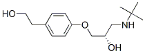 4-[(S)-3-[(1,1-Dimethylethyl)amino]-2-hydroxypropoxy]benzeneethanol Struktur