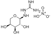 N1-ALPHA-L-ARABINOPYRANOSYLAMINOGUANIDINE HNO3 Struktur