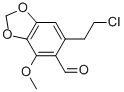 6-(2-CHLORO-ETHYL)-4-METHOXY-BENZO[1,3]DIOXOLE-5-CARBALDEHYDE Struktur