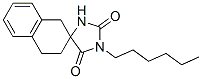 1'-Hexylspiro[tetralin-2,4'-imidazolidine]-2',5'-dione Struktur