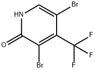 3,5-Dibromo-4-(trifluoromethyl)pyridin-2-ol Struktur