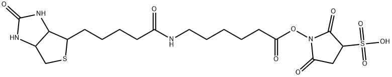 SULPHOSUCCINIMIDYL-6-(BIOTINAMIDO)HEXANOATE Struktur