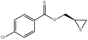 p-Chlorothiobenzoic acid S-2,3-epithiopropyl ester Struktur