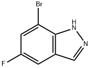 1H-Indazole, 7-broMo-5-fluoro- Struktur