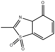 4(3aH)-Benzothiazolone,2-methyl-,1,1-dioxide(9CI) Struktur