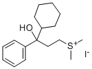 Sulfonium, (3-cyclohexyl-3-hydroxy-3-phenylpropyl)dimethyl-, iodide Struktur