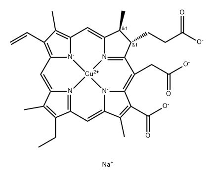 Chlorophyllin Struktur