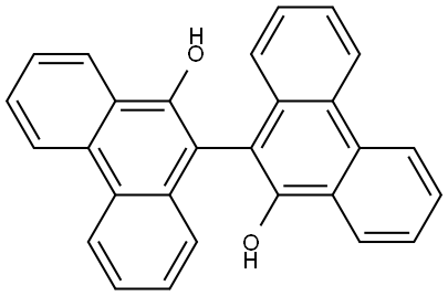 9,9-Biphenanthrene-10,10-diol Struktur