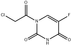 2,4(1H,3H)-Pyrimidinedione, 1-(chloroacetyl)-5-fluoro- (9CI) Struktur