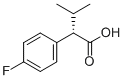 (S)-2-(4-FLUOROPHENYL) 3-METHYLBUTYRIC ACID Struktur