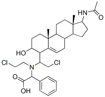 17-acetamido-5-androsten-3-ol-4-bis(2-chloroethyl)aminophenylacetate Struktur