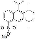 5,6,7-Triisopropyl-1-naphthalenesulfonic acid sodium salt Struktur