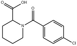 1-(4-chlorobenzoyl)piperidine-2-carboxylic acid Struktur