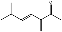 4-Hepten-2-one, 6-methyl-3-methylene-, (E)- (9CI) Struktur