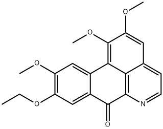 9-Ethoxy-1,2,10-trimethoxy-7H-dibenzo[de,g]quinolin-7-one Struktur