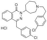 1(2H)-Phthalazinone, 2-(1-(2-(4-chlorophenyl)ethyl)hexahydro-1H-azepin -4-yl)-4-((4-chlorophenyl)methyl)-, monohydrochloride Struktur