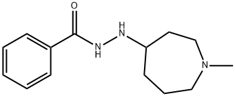 Benzoic acid, 2-(hexahydro-1-Methyl-1H-azepin-4-yl)hydrazide Struktur