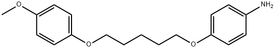 4-[5-(4-methoxyphenoxy)pentoxy]aniline Struktur