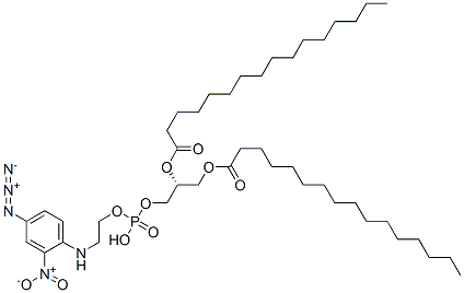 1,2-dipalmitoyl-sn-glycerol 3-((((4-azido-2-nitrophenyl)amino)ethyl)phosphate) Struktur