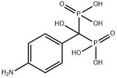 [(4-Aminophenyl)hydroxymethylene]bisphosphonic acid Struktur