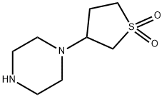 1-(1,1-dioxidotetrahydro-3-thienyl)piperazine(SALTDATA: 2HCl) Struktur