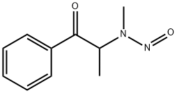 2-(N-nitroso-N-methylamino)propiophenone Struktur