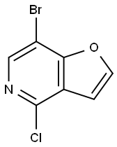 7-Bromo-4-chlorofuro[3,2-c]pyridine Struktur