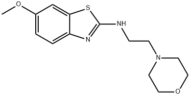 6-Methoxy-N-(2-morpholin-4-ylethyl)-1,3-benzothiazol-2-amine Struktur