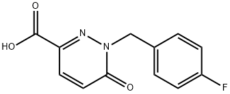 1-(4-Fluorobenzyl)-6-oxo-1,6-dihydropyridazine-3-carboxylic acid Struktur