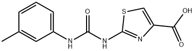 2-({[(3-Methylphenyl)amino]carbonyl}amino)-1,3-thiazole-4-carboxylic acid Struktur