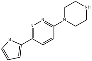 3-Piperazin-1-yl-6-(2-thienyl)pyridazine Struktur