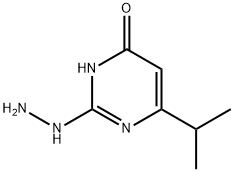 2-Hydrazino-6-isopropylpyrimidin-4(3H)-one Struktur