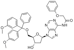 2'-Deoxy-5'-O-DMT-N6-phenoxyacetyl-D-adenosine Struktur