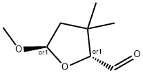 2-Furancarboxaldehyde, tetrahydro-5-methoxy-3,3-dimethyl-, trans- (9CI) Struktur