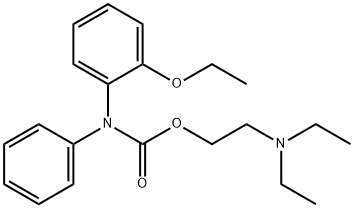 (o-Ethoxyphenyl)phenylcarbamic acid 2-(diethylamino)ethyl ester Struktur