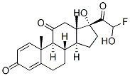 21-fluoroprednisone Struktur