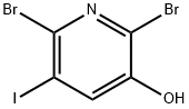 2,6-DIBROMO-5-IODOPYRIDIN-3-OL Struktur