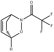 2-Oxa-3-azabicyclo[2.2.2]oct-5-ene, 3-(trifluoroacetyl)-, (1R)- (9CI) Struktur