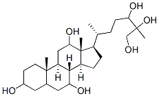 cholestane-3,7,12,24,25,26-hexol Struktur