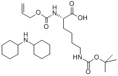 ALLOC-L-LYS(BOC)-OH DCHA Struktur