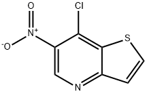 7-chloro-6-nitrothieno[3,2-b]pyridine Struktur