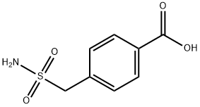 4-[(Aminosulfonyl)methyl]benzoic acid Struktur