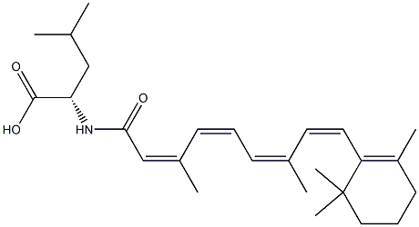 N-(ALL-TRANS-RETINOYL)-DL-LEUCINE Struktur