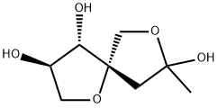 3,4,5'-Trihydroxy-5'-methyl-2,3'-spirobi[tetrahydrofuran] Struktur