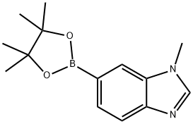 1-Methyl-6-(4,4,5,5-tetraMethyl-1,3,2-dioxaborolan-2-yl)-1H-benzo[d]iMidazole Struktur